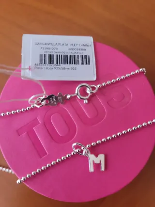 Collar Tous Plata y Letra M