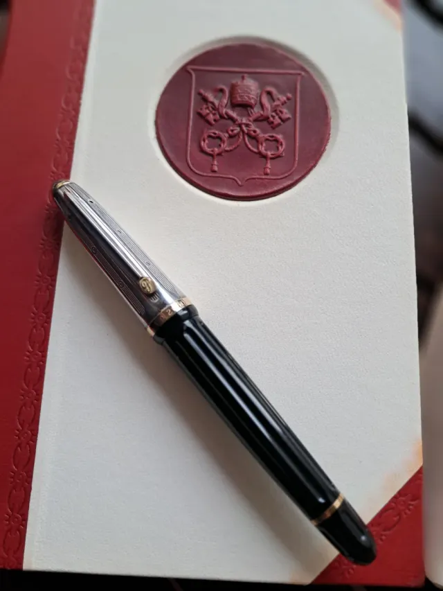 Stilografica Pineider  ORO ARGENTO E RUBINO