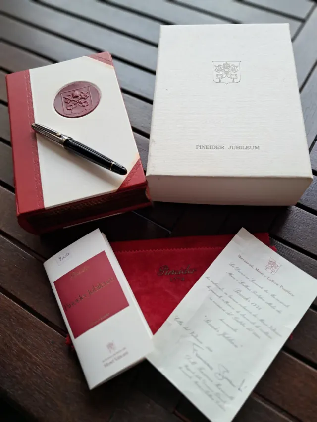 Stilografica Pineider  ORO ARGENTO E RUBINO