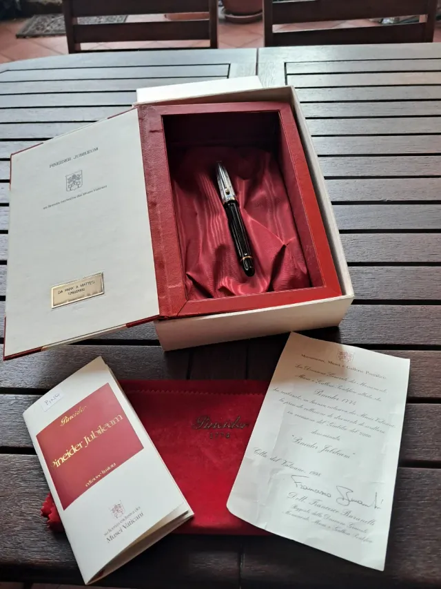 Stilografica Pineider  ORO ARGENTO E RUBINO