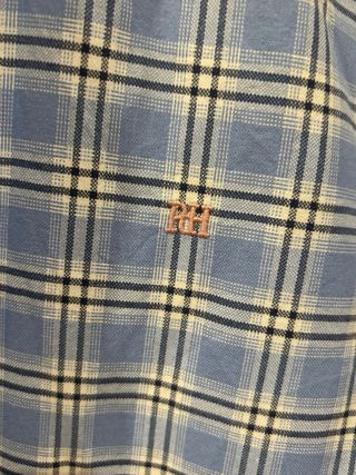 Camisa Pedro del Hierro a cuadros azul y blanco. M