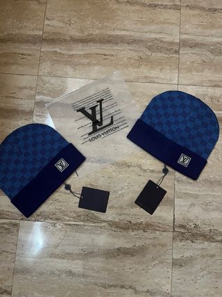 Pack 2 Gorros Louis Vuitton Azul