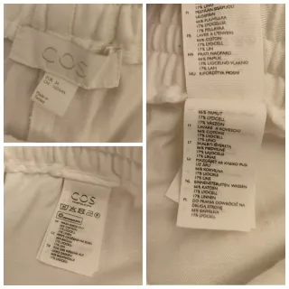 Pantaloni COS Tg S Bianchi