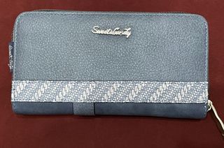 Monedero vaquero bordado multicolor