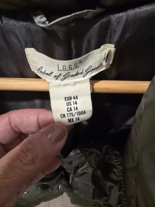 Plumas H&M Gris Plata Talla 44