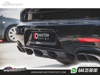 DIFUSOR TRASERO PORSCHE PANAMERA 2013-2016 NEGRO MATE