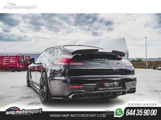 DIFUSOR TRASERO PORSCHE PANAMERA 2013-2016 NEGRO MATE