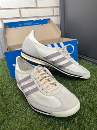 Zapatillas Adidas Mujer Beige/Morado Nuevas