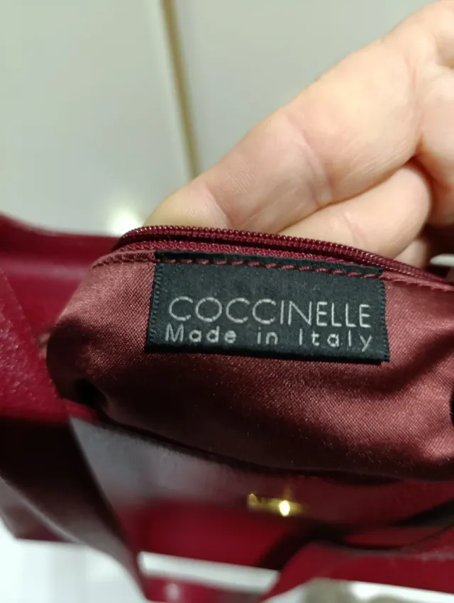 Borsa Coccinelle Bordeaux Dorato