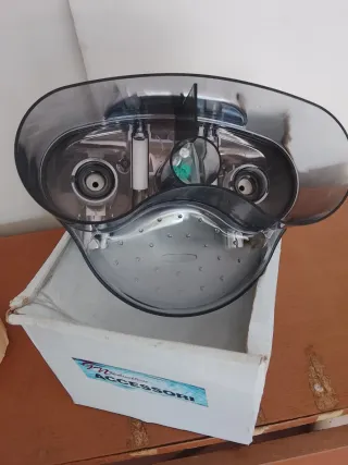 Dispenser Doppio Parete ABS Cromato Trasparente