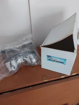 Dispenser Doppio Parete ABS Cromato Trasparente