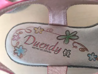 SANDALIAS CUÑA PIEL ROJAS