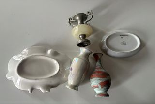 Lotto 3 vasetti decorativi vintage