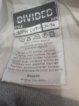 Pantalón vaquero Divided azul hombre