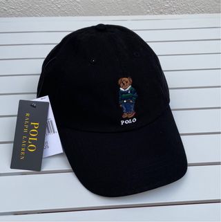 Gorra Polo Ralph Lauren Polo Bear Negra, nueva.