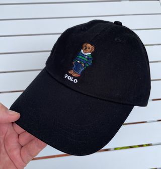 Gorra Polo Ralph Lauren Polo Bear Negra, nueva.