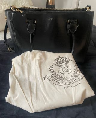 Bolso Piel Ralph Lauren Negro