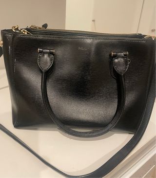 Bolso Piel Ralph Lauren Negro