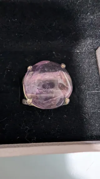 Anillo amatista plata