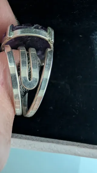 Anillo amatista plata