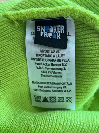 Gorro verde neón Sneaker Freak