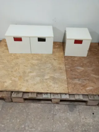Mueble de baño blanco lacado con cajones