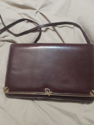 Bolso Dior Granate Piel