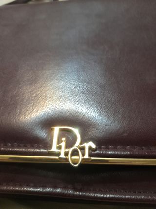 Bolso Dior Granate Piel