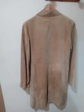 Abrigo largo beige