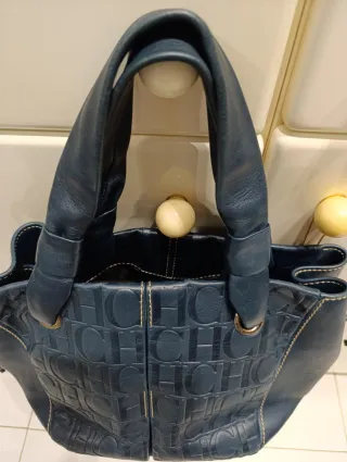 Bolso Piel CH Azul Marino