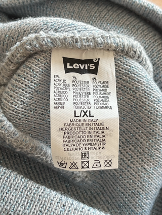Gorro de invierno Levi's gris con brillo