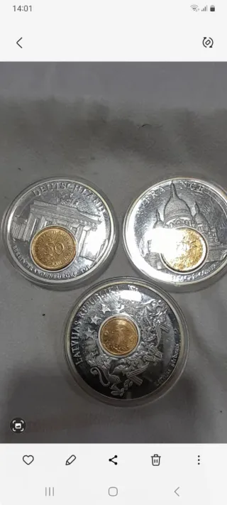 Lote 3 Medalhas Comemorativas - 3 Países