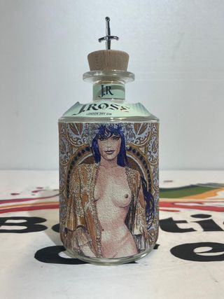 Bottiglia Jrose Gin Vuota N2 + 2 Quadri