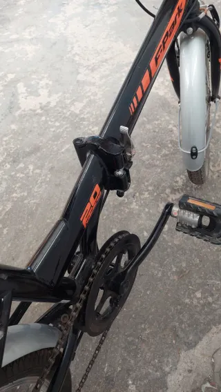 Bicicleta plegable con marchas