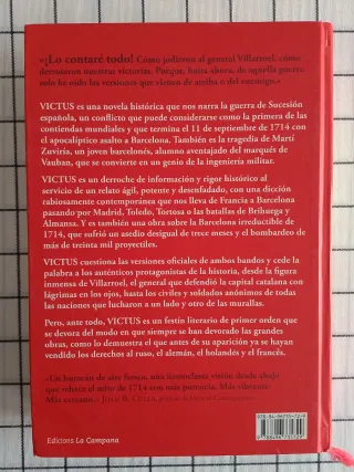 Victus (edición en castellano): Barcelona 1714
