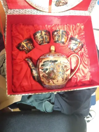 Juego de té Satsuma porcelana