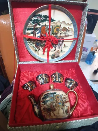 Juego de té Satsuma porcelana