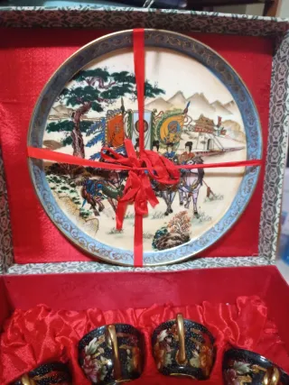 Juego de té Satsuma porcelana