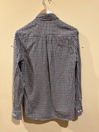 Camisa PH cuadros azul, beige y Burdeos