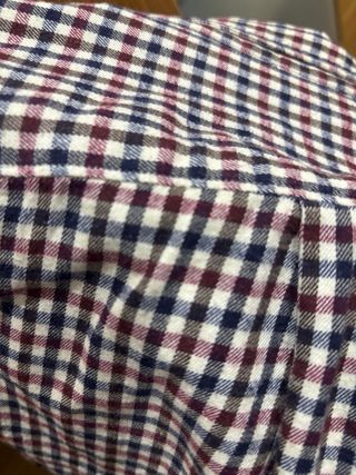 Camisa PH cuadros azul, beige y Burdeos