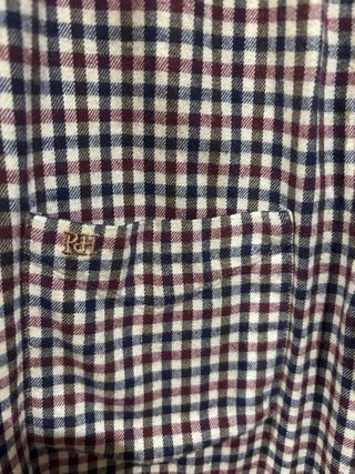 Camisa PH cuadros azul, beige y Burdeos