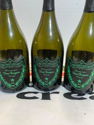 Bottiglia vuota champagne Dom Perignon Luminous x3