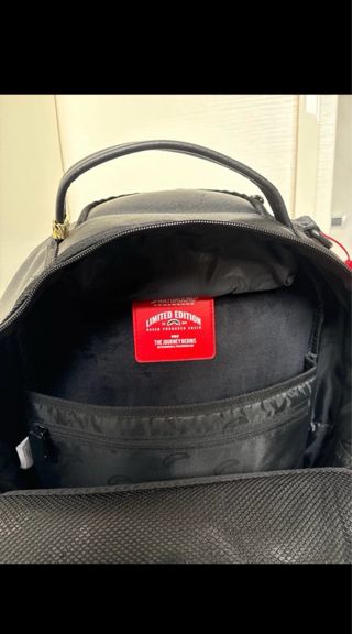 Zaino Sprayground Shark Nero Rosso Nuovo Originale