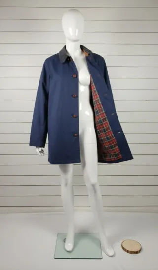 Chaqueta Lloyd's XL azul marino forro tartán