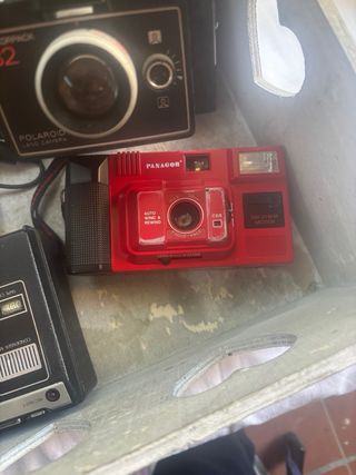 Lotto Oggetti Vintage Fotocamere Cuffie