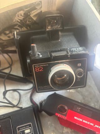 Lotto Oggetti Vintage Fotocamere Cuffie