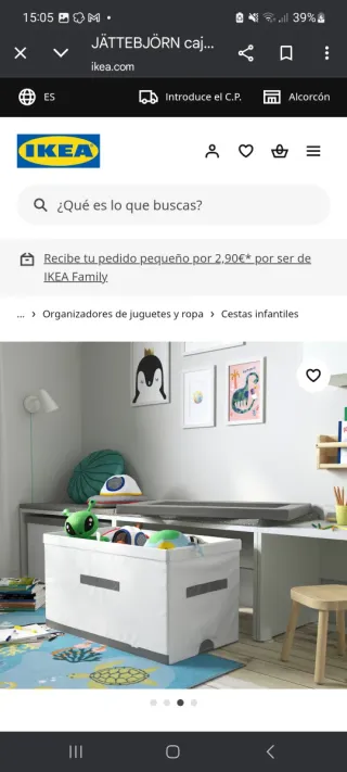 Caja Ikea Tapa Muy grande
