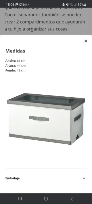 Caja Ikea Tapa Muy grande