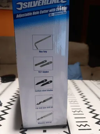 Silverline Corona Cortacirculos Ajustable 40-200mm