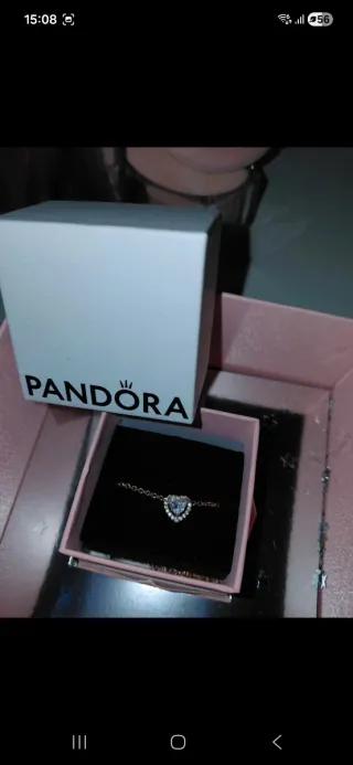 Collar Pandora Corazón Plata